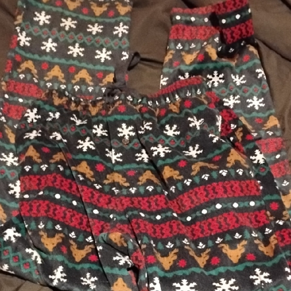 Reindeer and Snowflake Pajama Pants